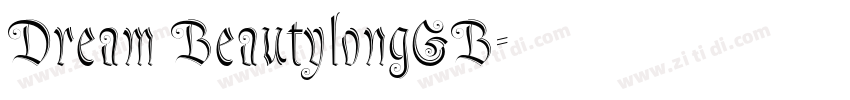 Dream BeautylongGB字体转换